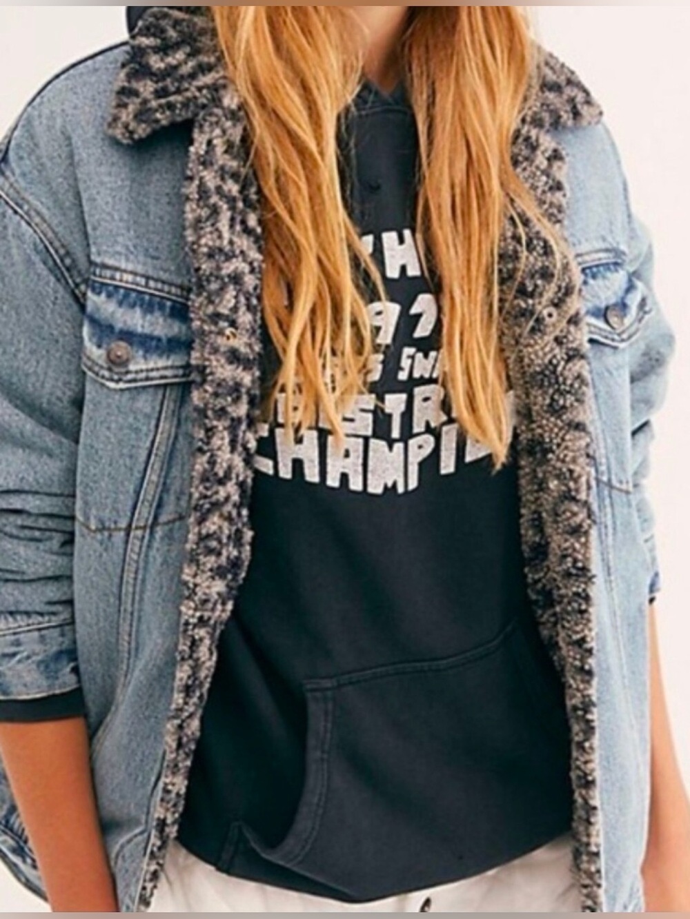 We The Free Wild Ones Sherpa Trucker Jacket